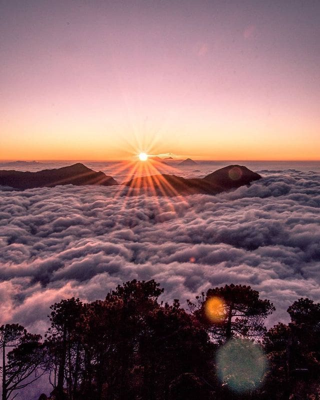 Vista del Volcán Santa María